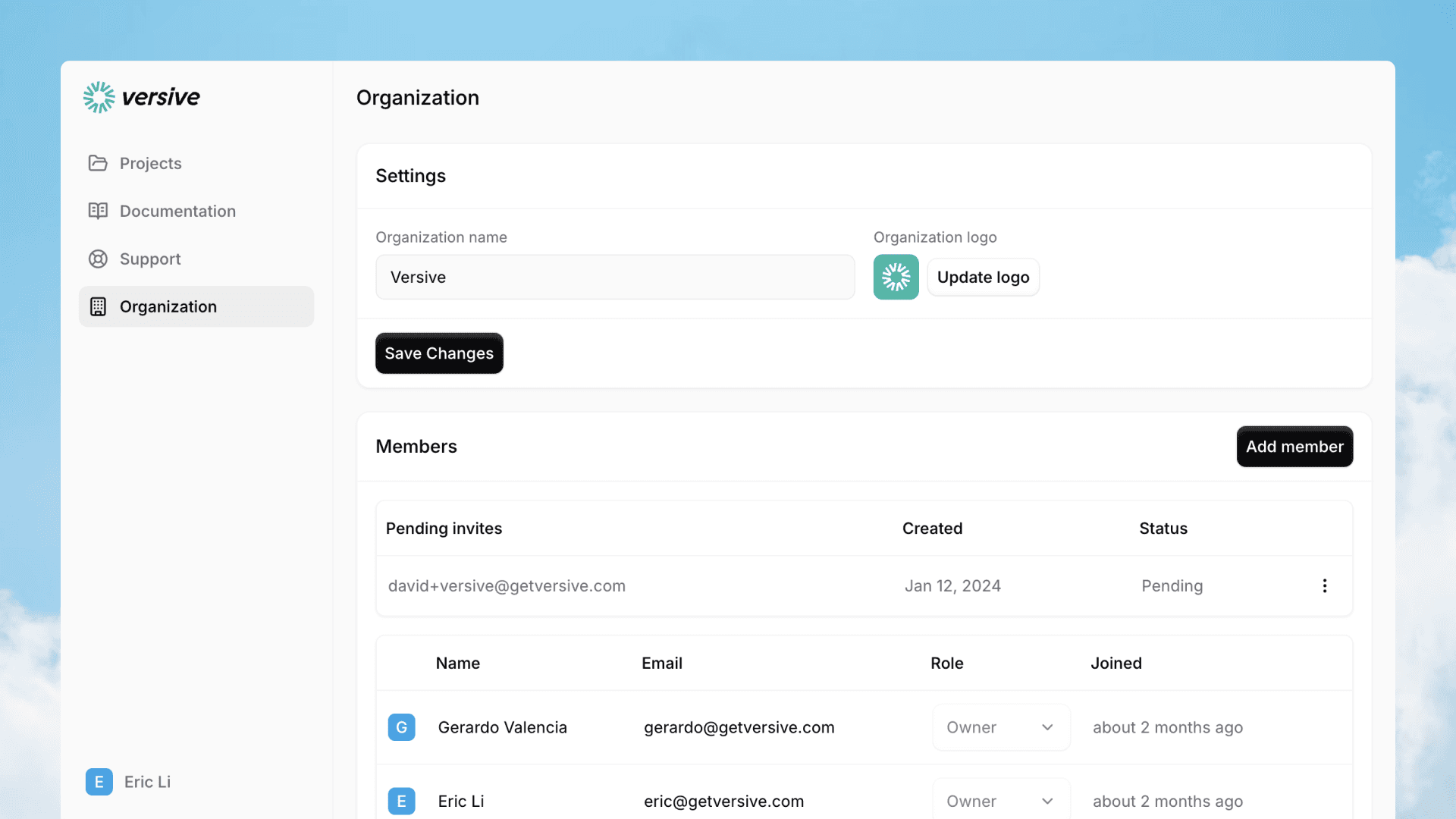 Organization management and improved CSV exports